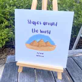 This Shapes around the World (Paperback) is made with love by Tarva Publishing! Shop more unique gift ideas today with Spots Initiatives, the best way to support creators.